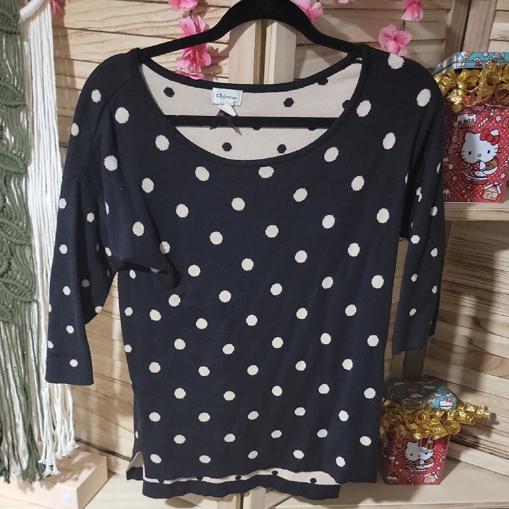 New dynamite Polka Dot Long Sleeve Top